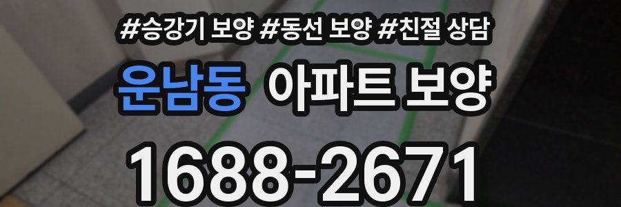 운남동 아파트 보양