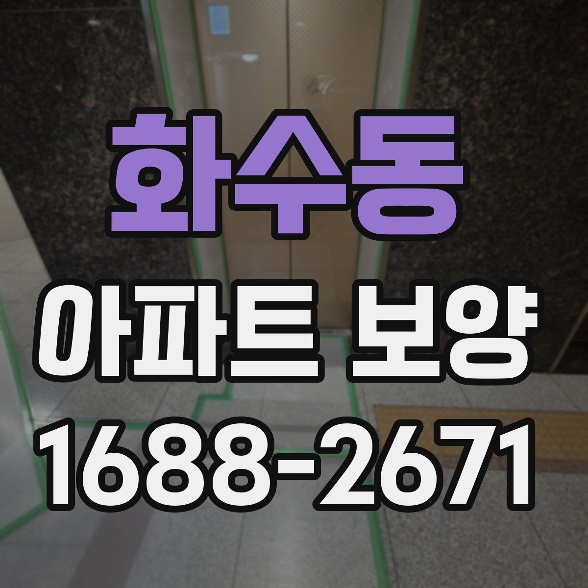 화수동 아파트 보양
