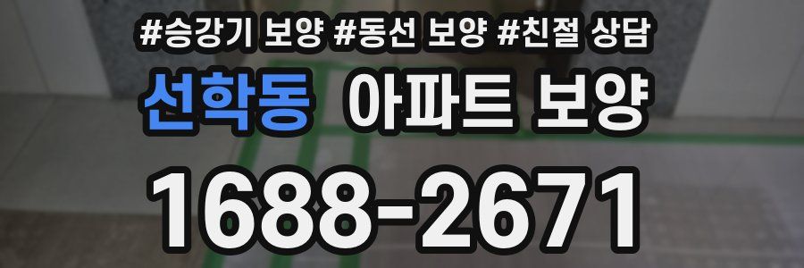 선학동 아파트 보양