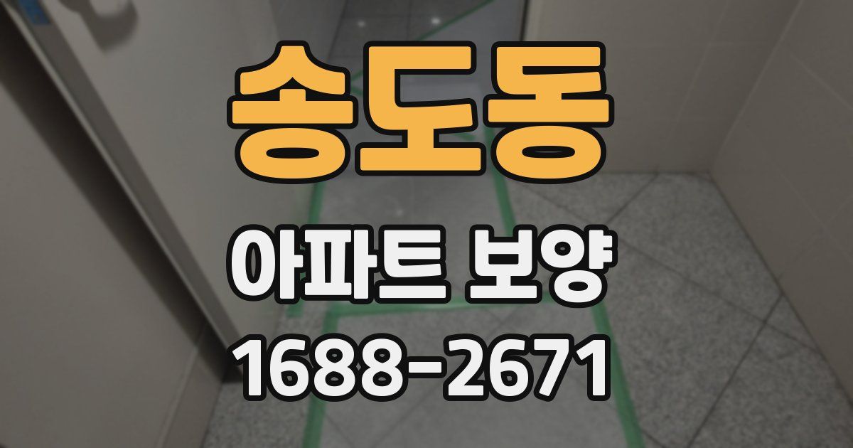송도동 아파트 보양