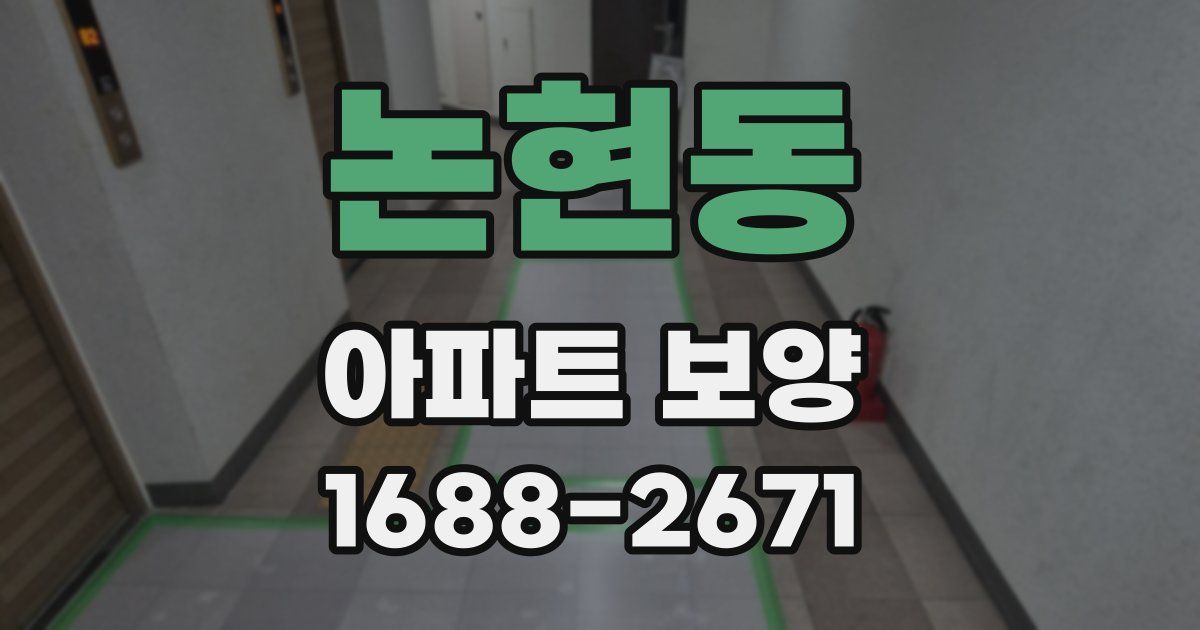 논현동 아파트 보양