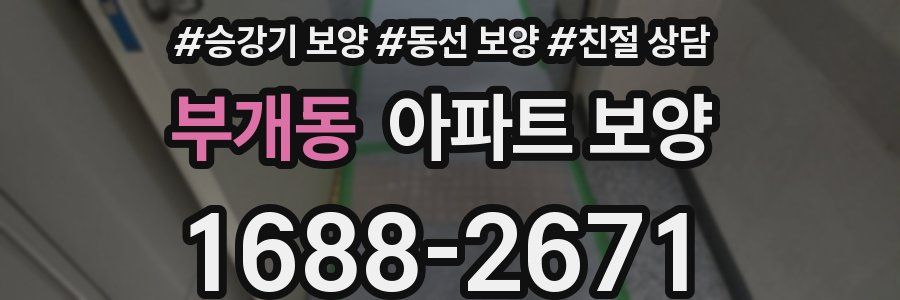 부개동 아파트 보양