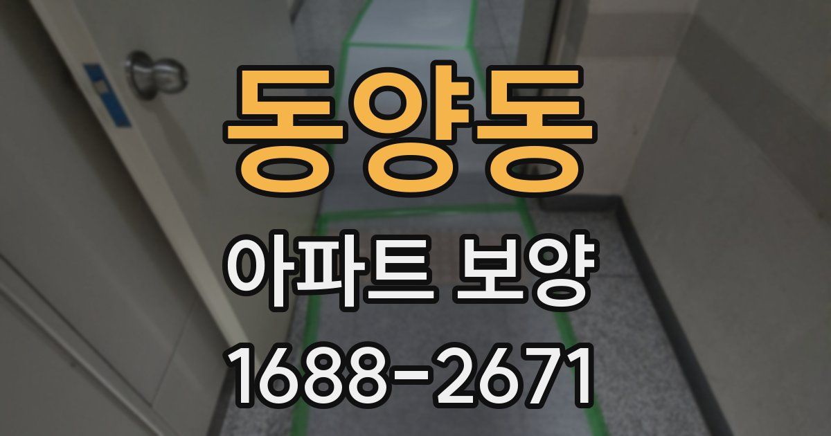 동양동 아파트 보양
