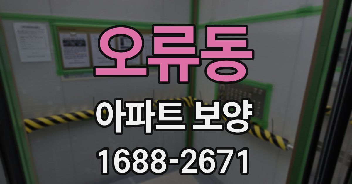 오류동 아파트 보양