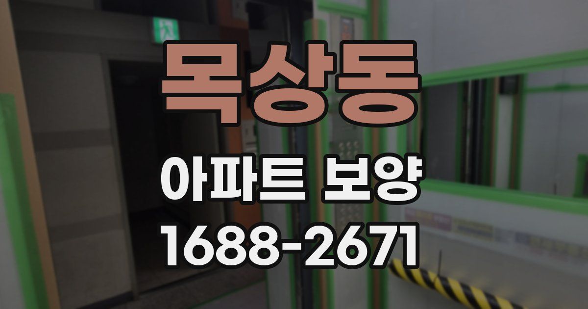 목상동 아파트 보양