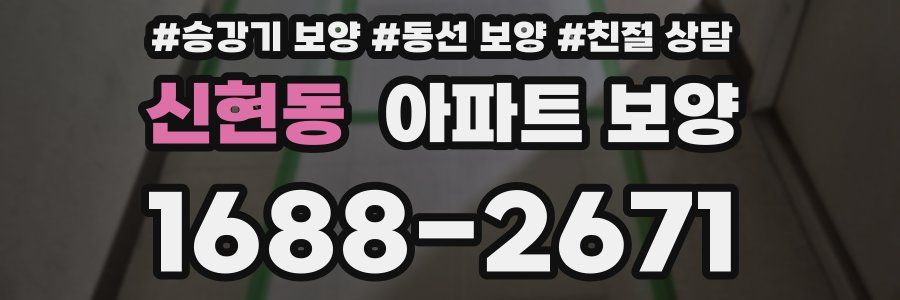 신현동 아파트 보양