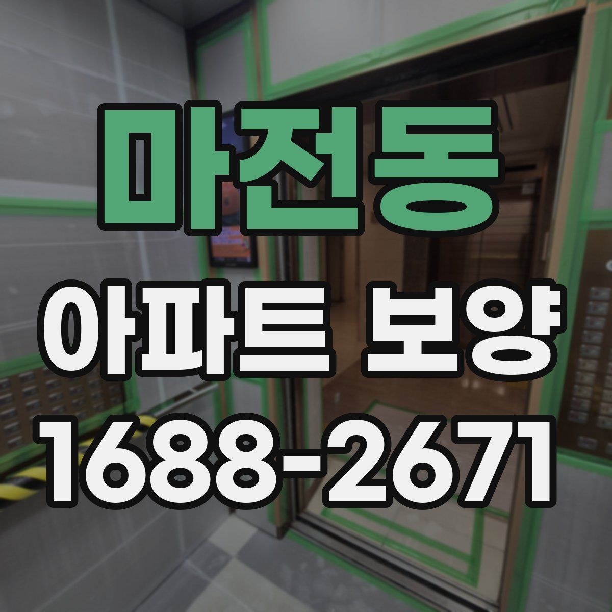 마전동 아파트 보양
