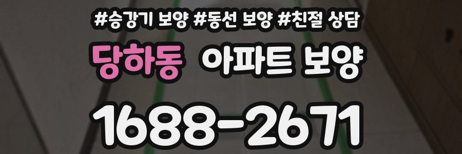 당하동 아파트 보양