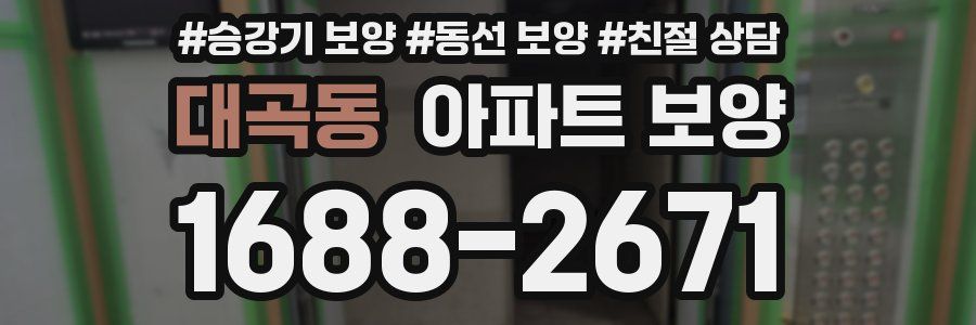 대곡동 아파트 보양