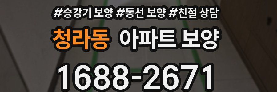 청라동 아파트 보양