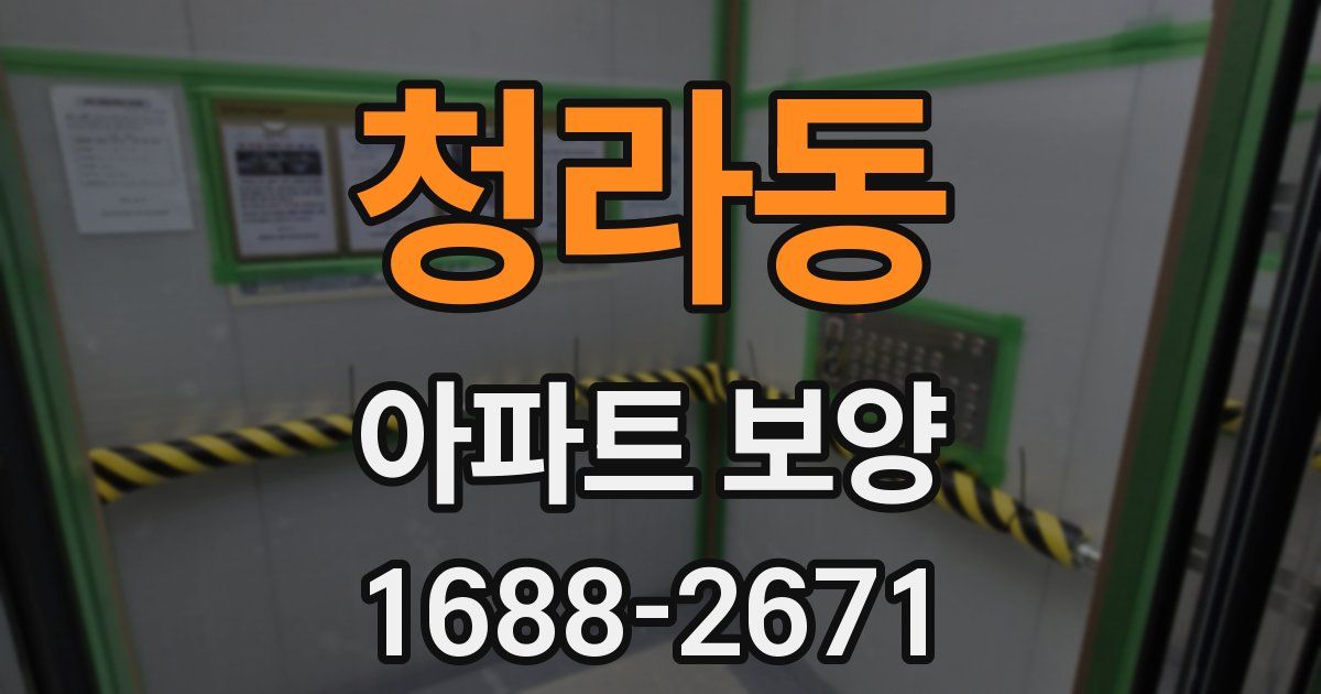 청라동 아파트 보양