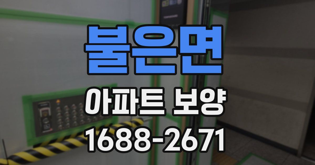 불은면 아파트 보양