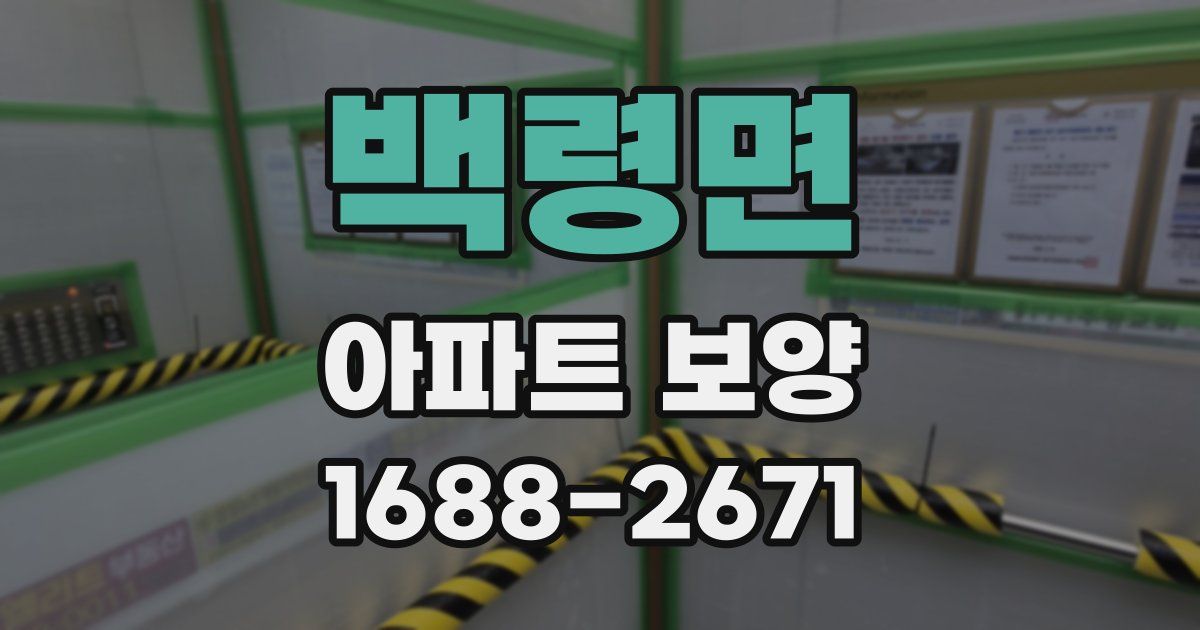 백령면 아파트 보양