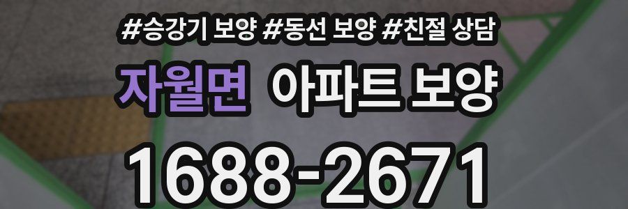 자월면 아파트 보양