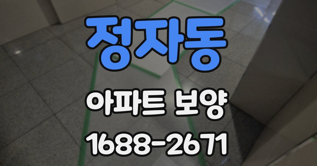 정자동 아파트 보양