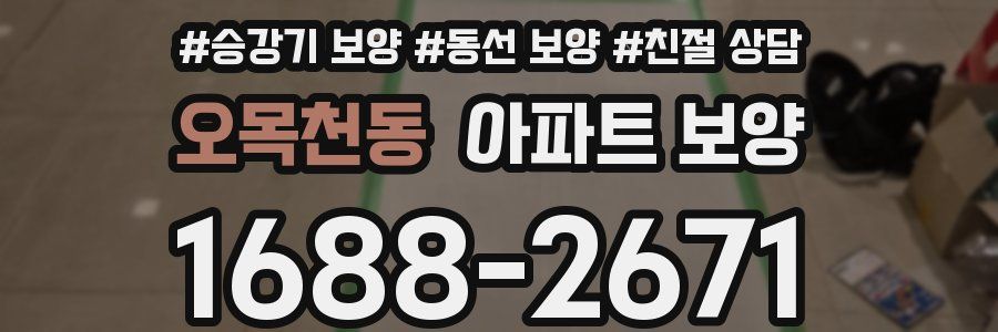 오목천동 아파트 보양