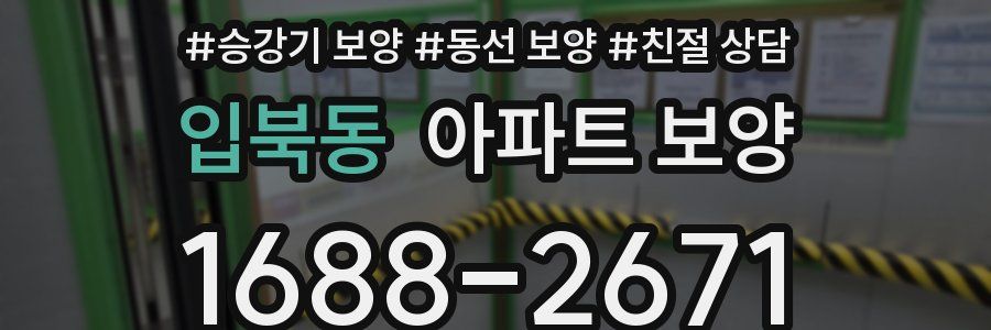 입북동 아파트 보양