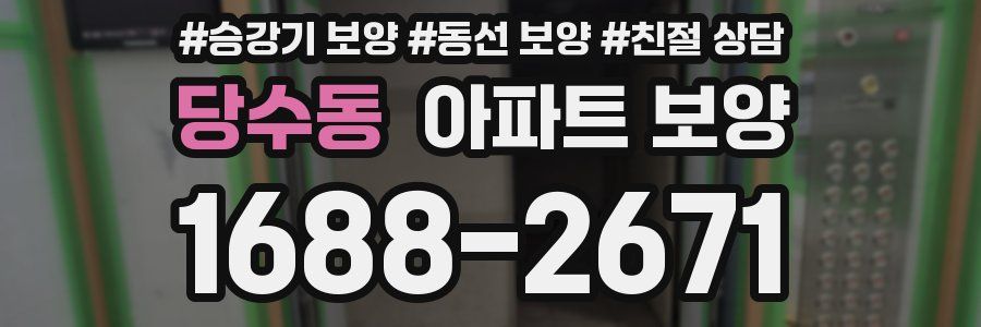 당수동 아파트 보양