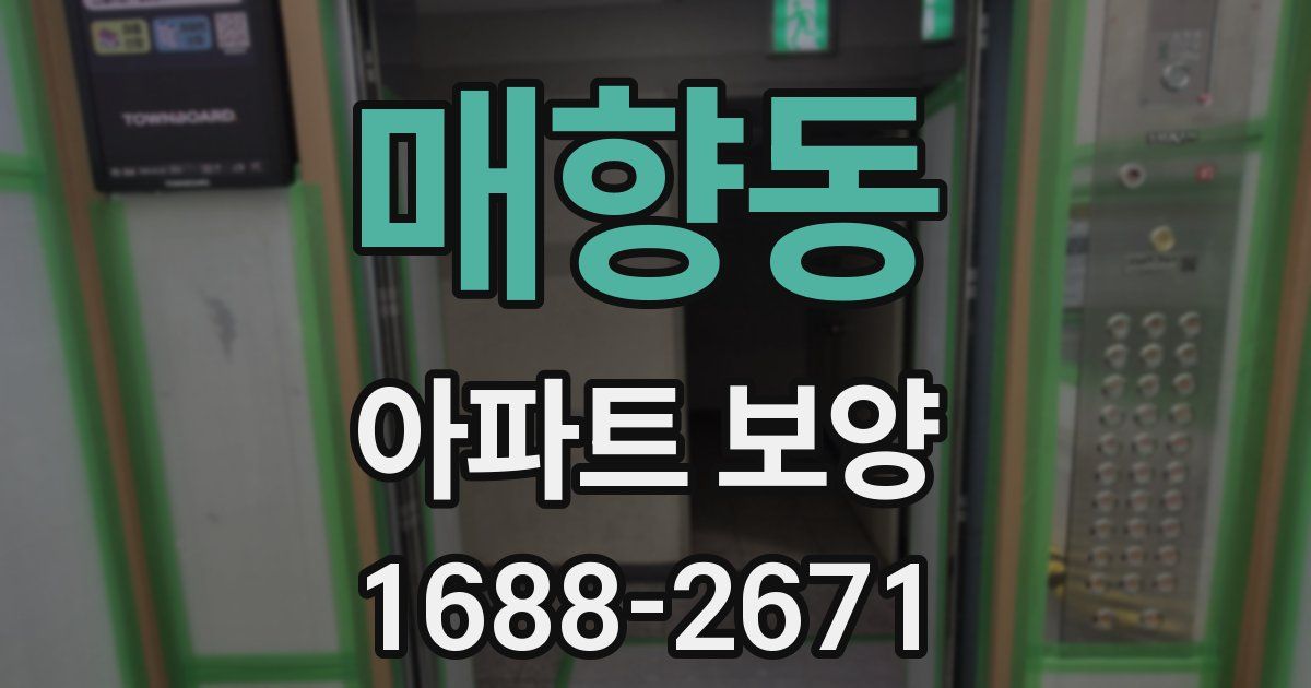 매향동 아파트 보양