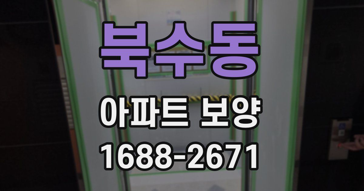 북수동 아파트 보양