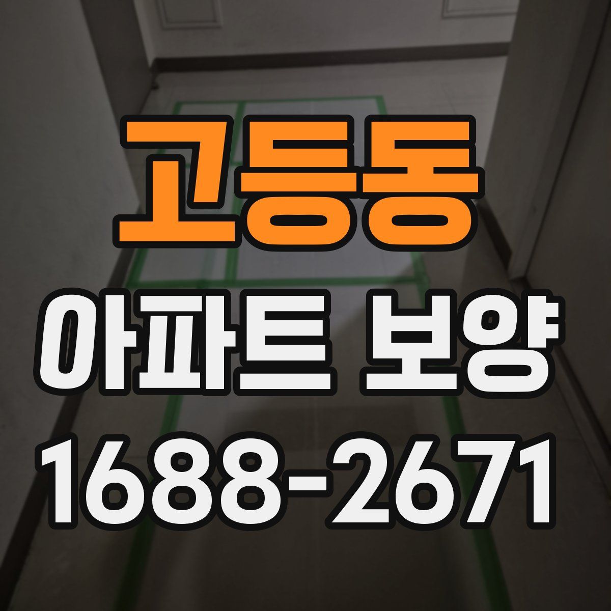 고등동 아파트 보양