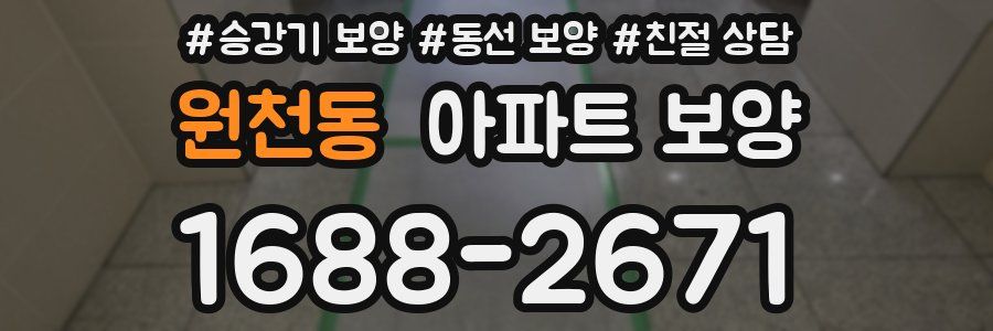 원천동 아파트 보양