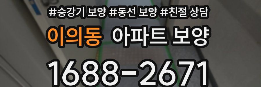 이의동 아파트 보양