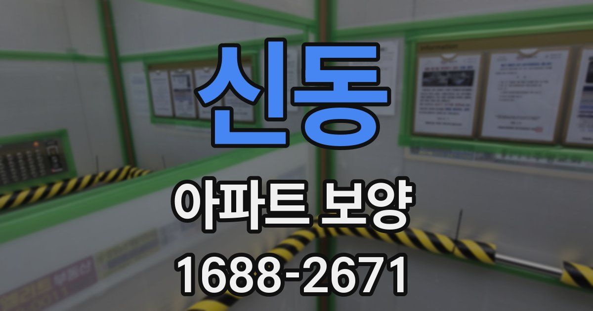 신동 아파트 보양