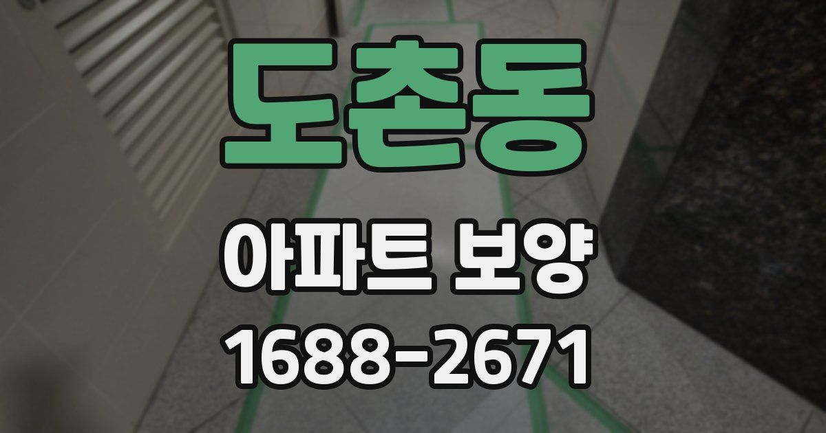 도촌동 아파트 보양