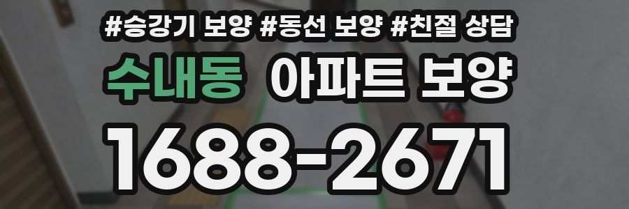 수내동 아파트 보양