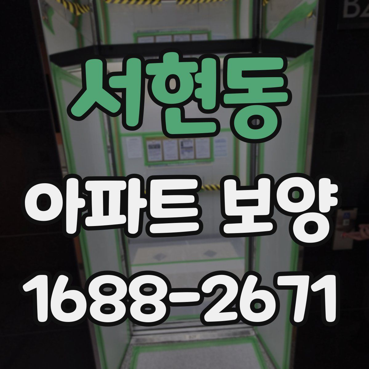 서현동 아파트 보양