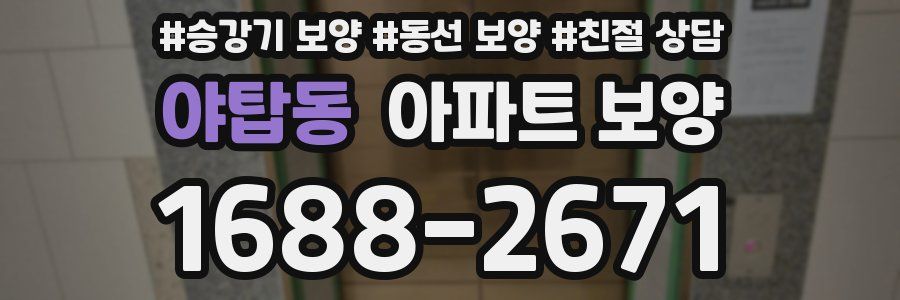 야탑동 아파트 보양