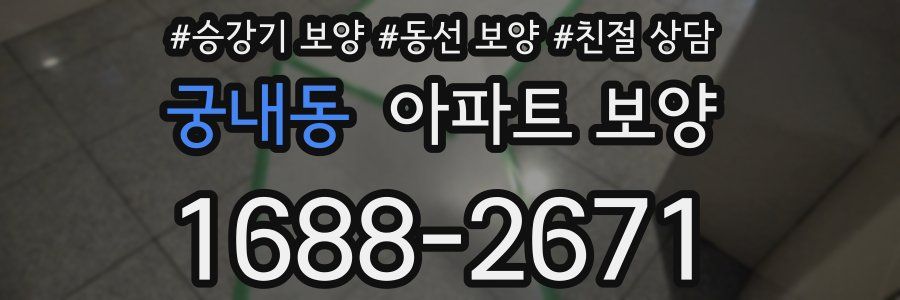 궁내동 아파트 보양