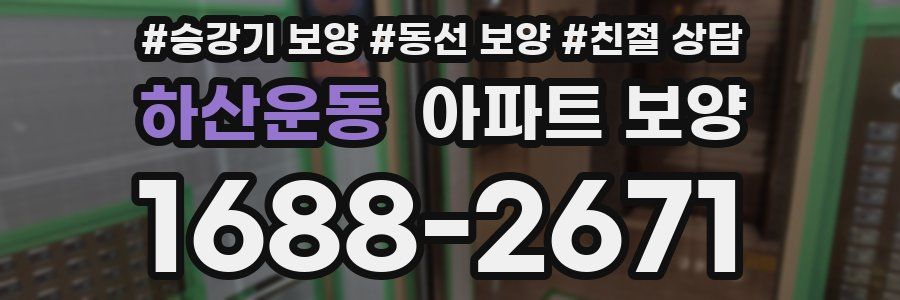하산운동 아파트 보양