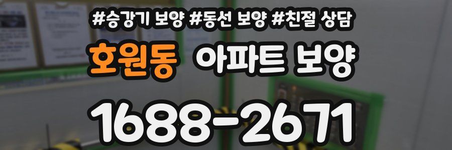 호원동 아파트 보양