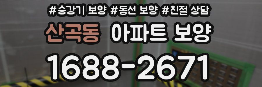 산곡동 아파트 보양