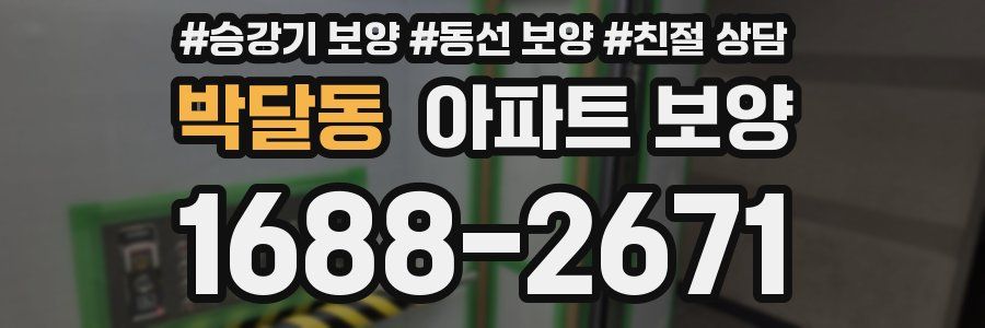 박달동 아파트 보양