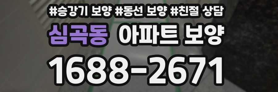 심곡동 아파트 보양