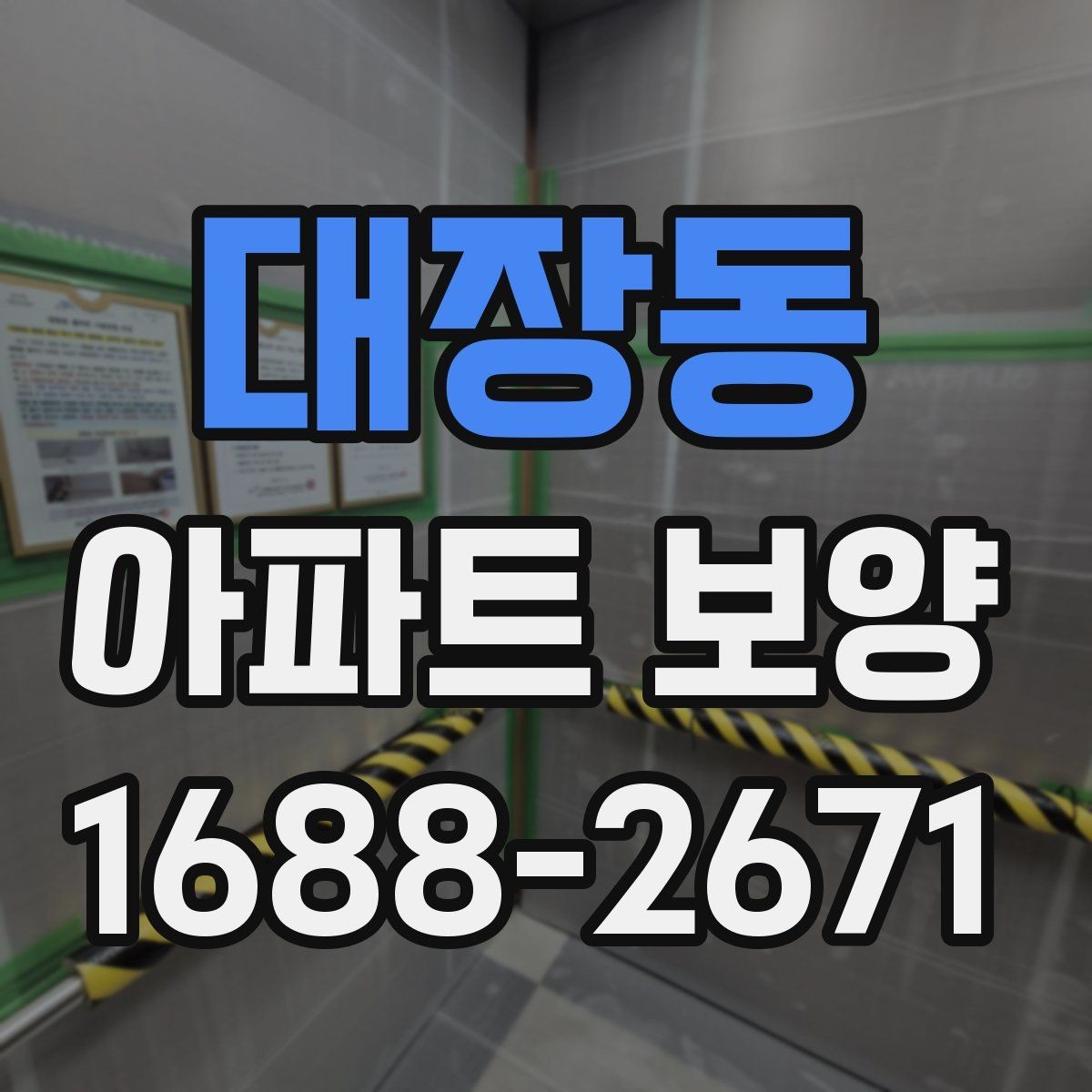 대장동 아파트 보양 체크 포인트를 한눈에 정리