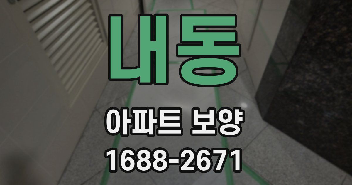내동 아파트 보양