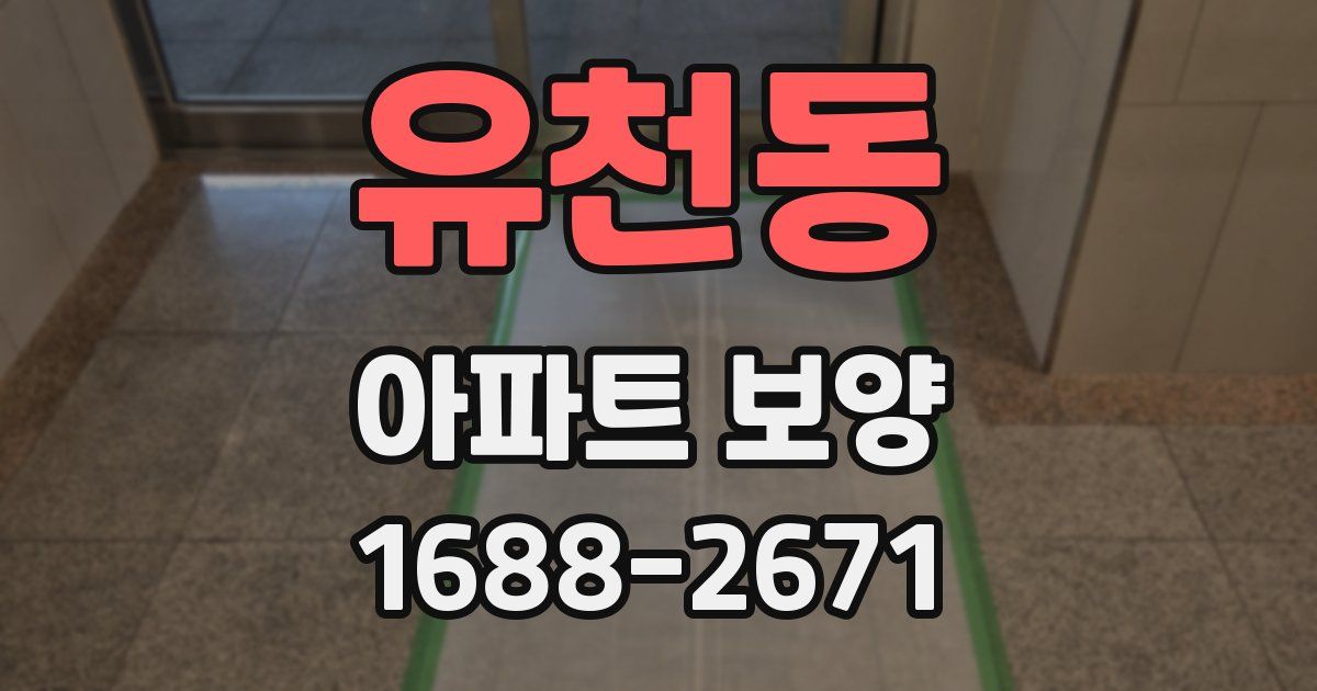 유천동 아파트 보양