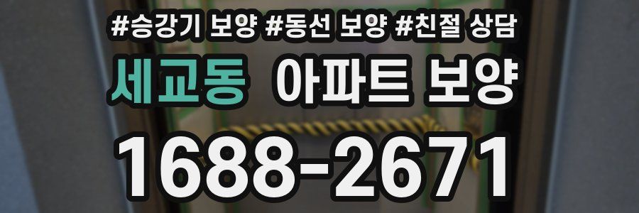 세교동 아파트 보양