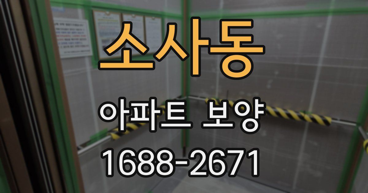소사동 아파트 보양