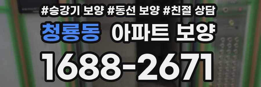 청룡동 아파트 보양