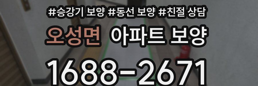 오성면 아파트 보양