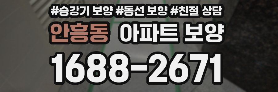 안흥동 아파트 보양