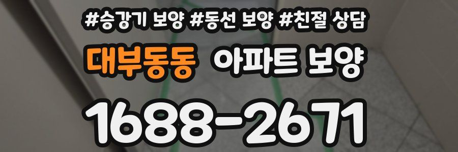 대부동동 아파트 보양