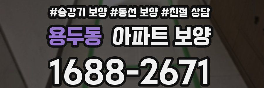 용두동 아파트 보양