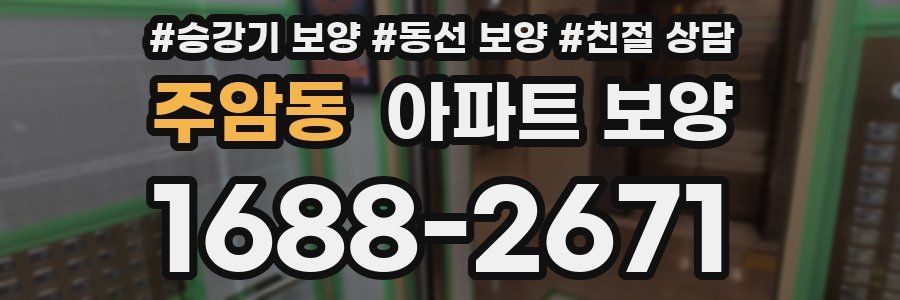 주암동 아파트 보양