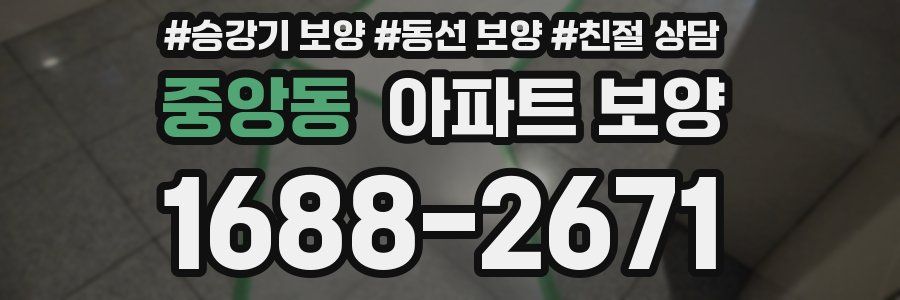 중앙동 아파트 보양